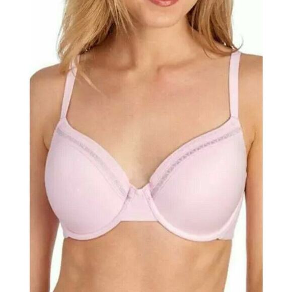 Wacoal Perfect Primer T-Shirt Bra Convertible Underwire Zephyr Pink NWT  34DD - Picture 1 of 9